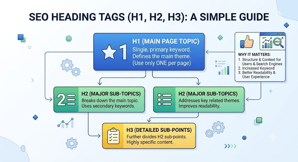 How to Use Heading Tags (H1, H2, H3) for SEO