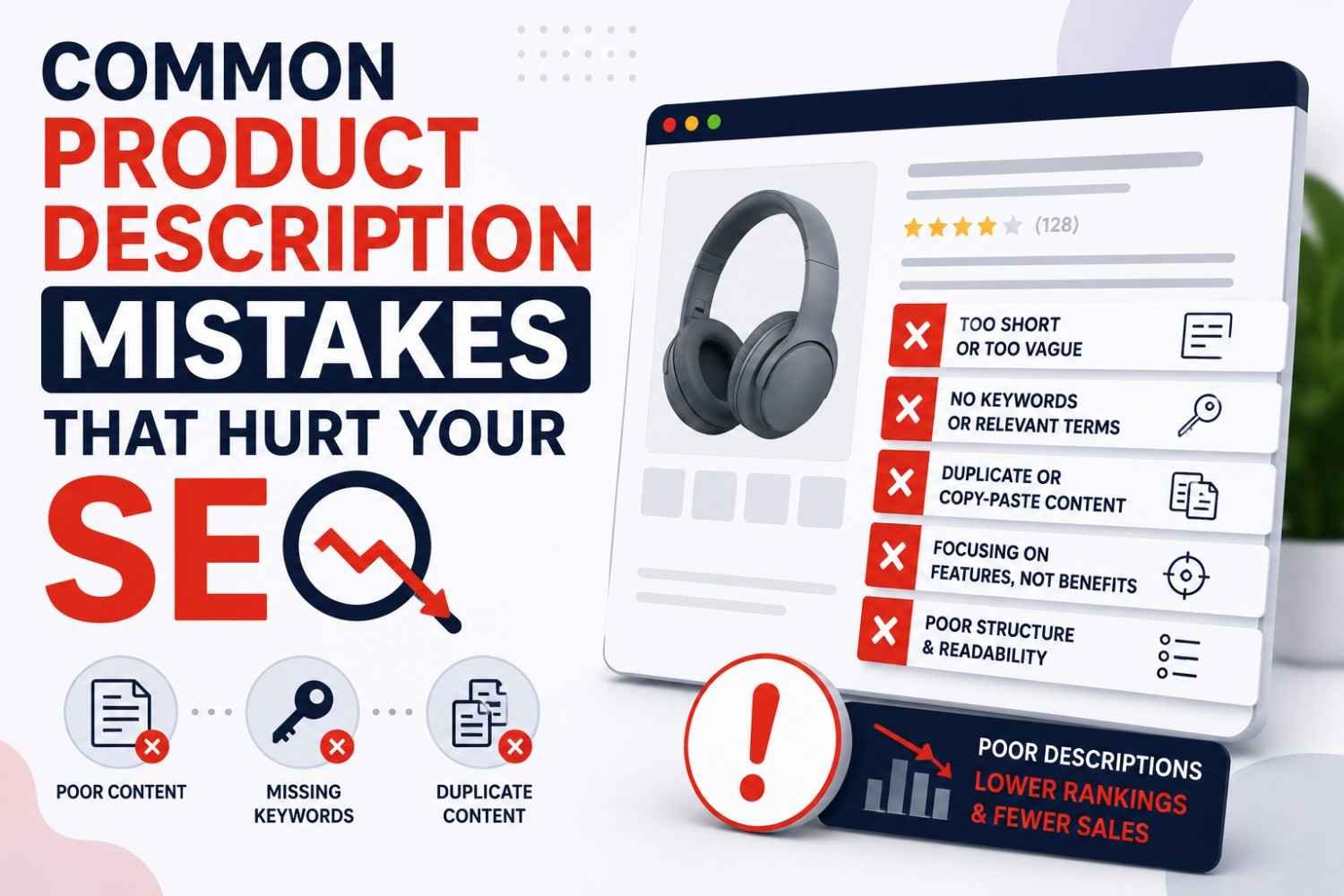 Common Product Description Mistakes That Hurt Your SEO