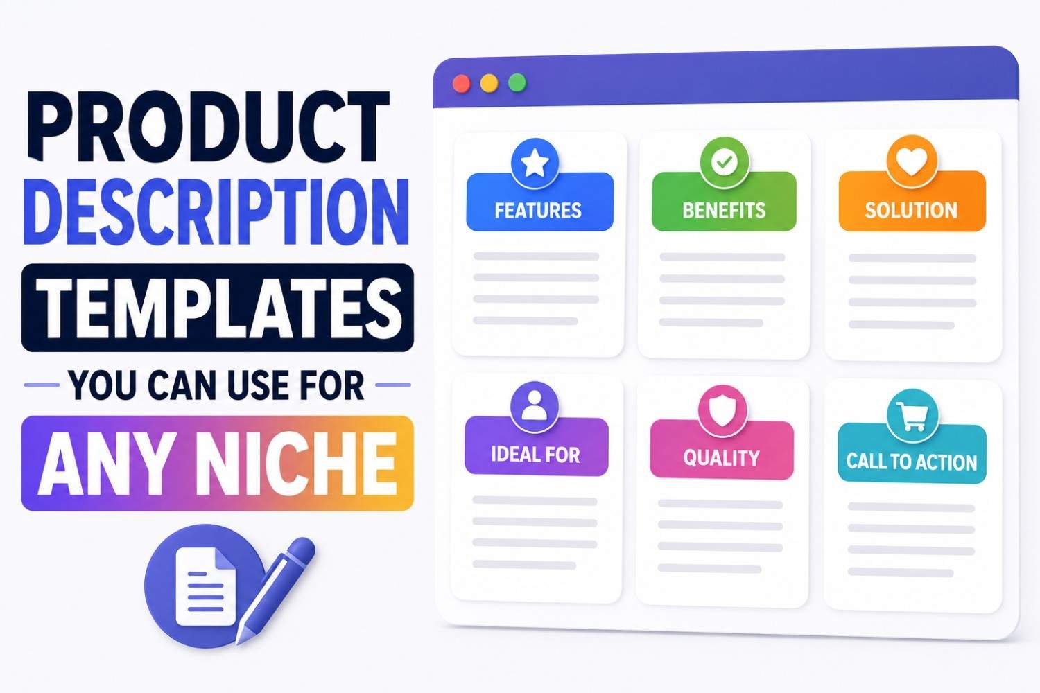 Product Description Templates You Can Use for Any Niche