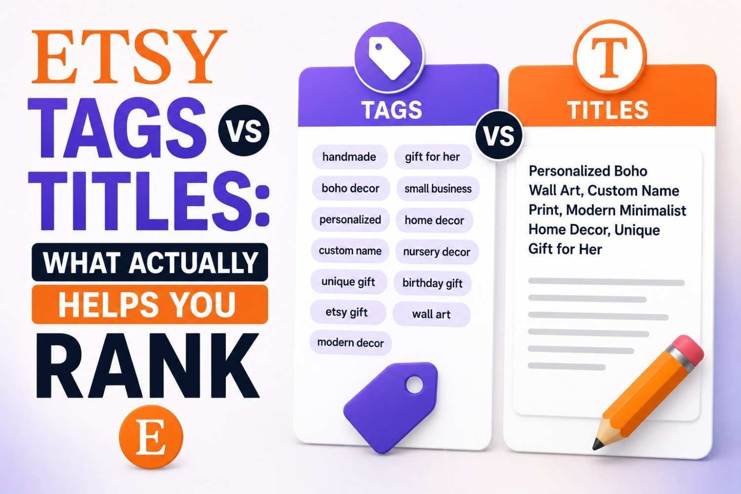 Etsy Tags vs Titles - What Actually Helps You Rank